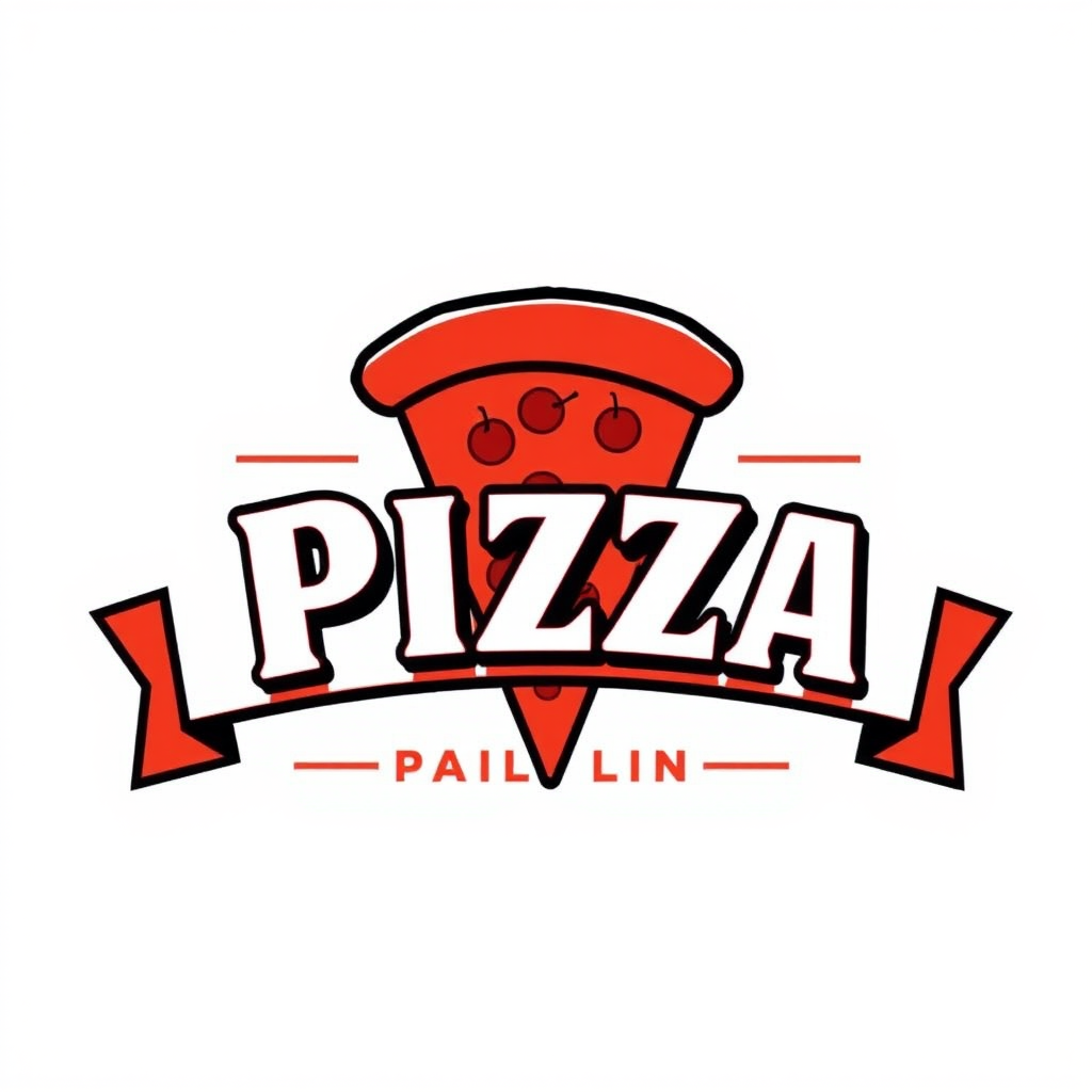 Pizzapizza logo featuring retro 1950s Canadian diner style lettering in cherry red with white text, vintage pizza delivery branding